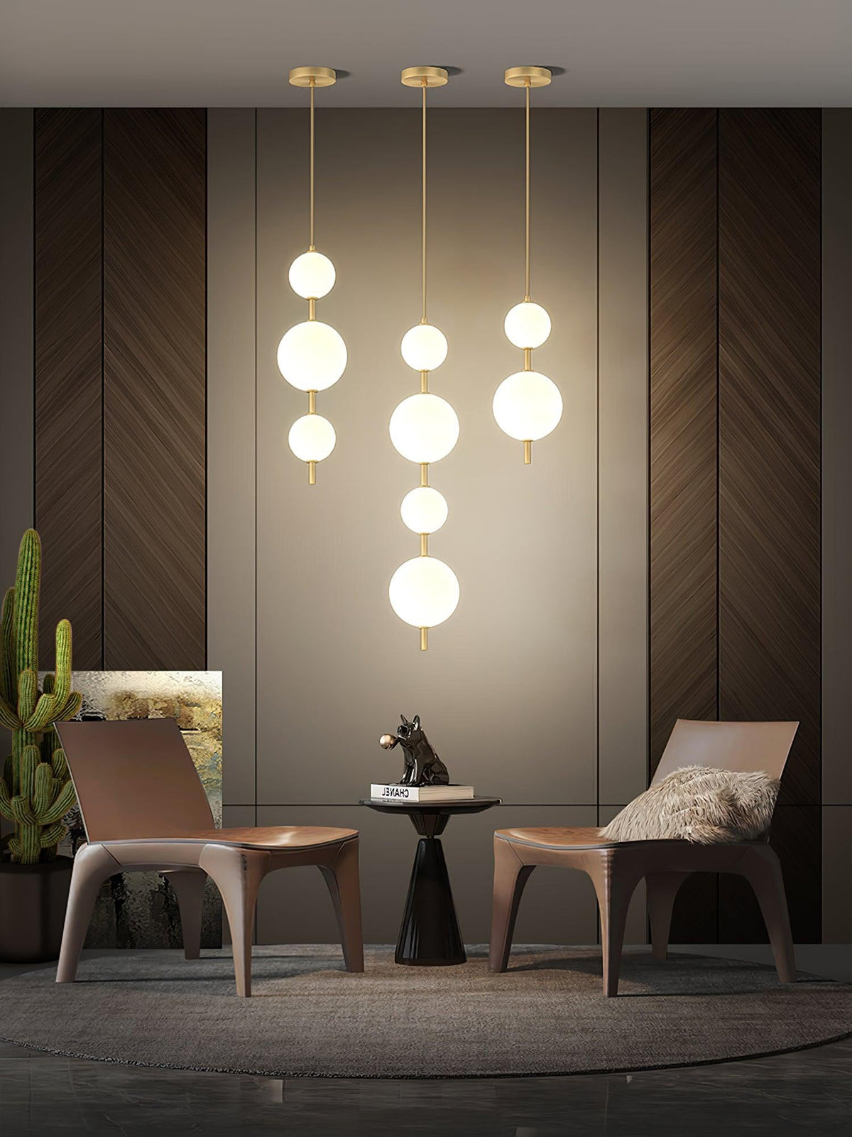 Velloran Brass Plastic Pendant Lamp