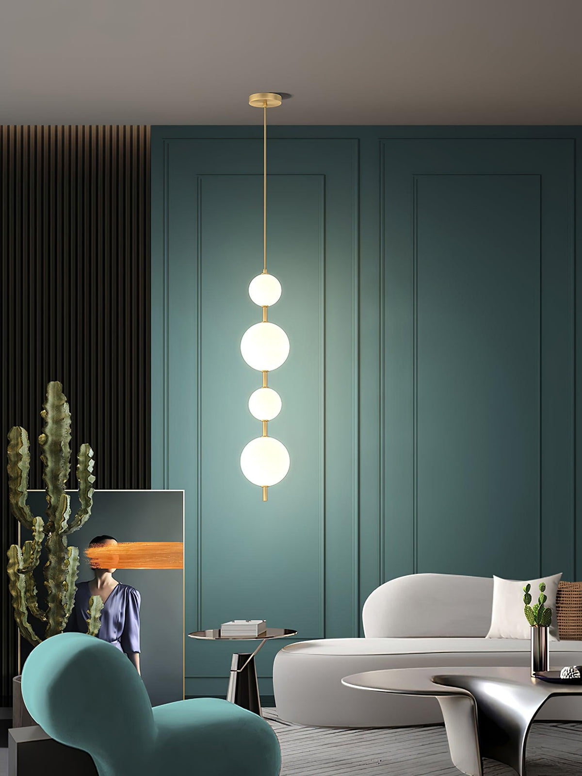 Velloran Brass Plastic Pendant Lamp