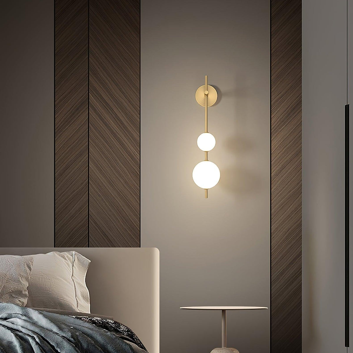 Astrid Vertical Globe Wall Light