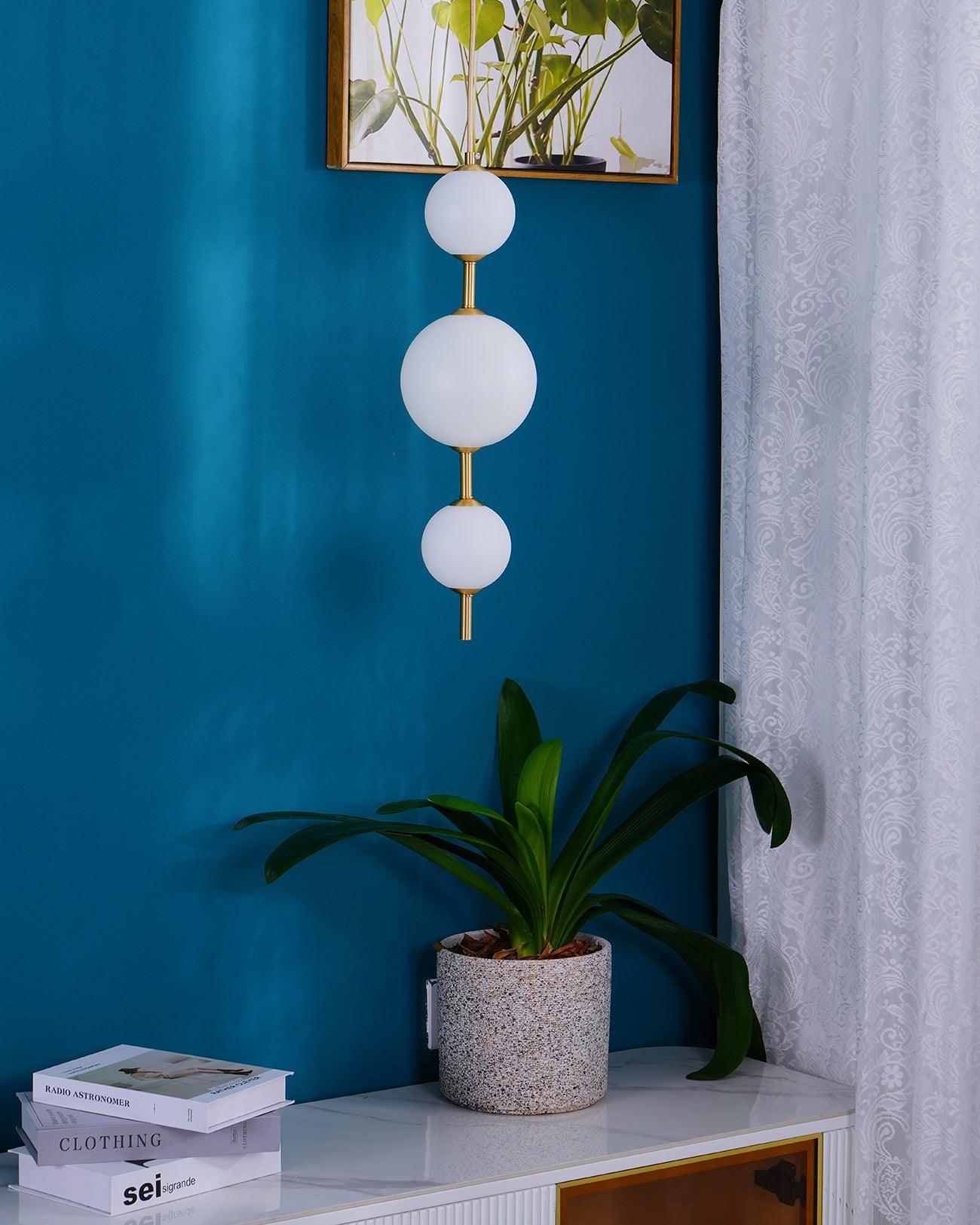 Velloran Brass Plastic Pendant Lamp