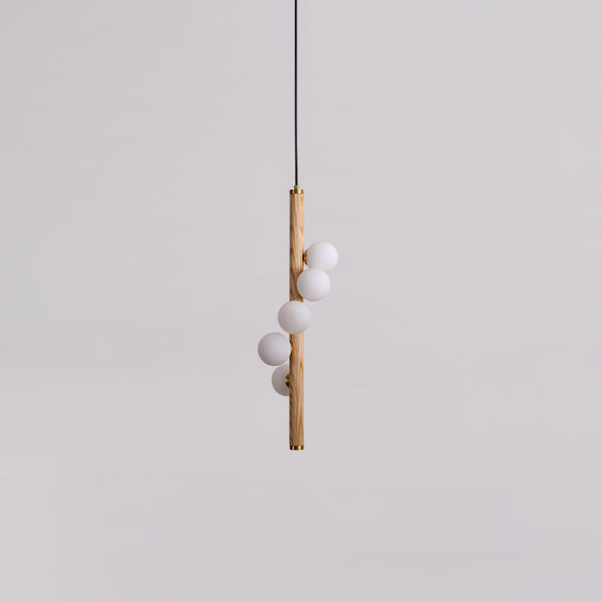 Rinenena Pendant Lamp Wooden Glass Linear