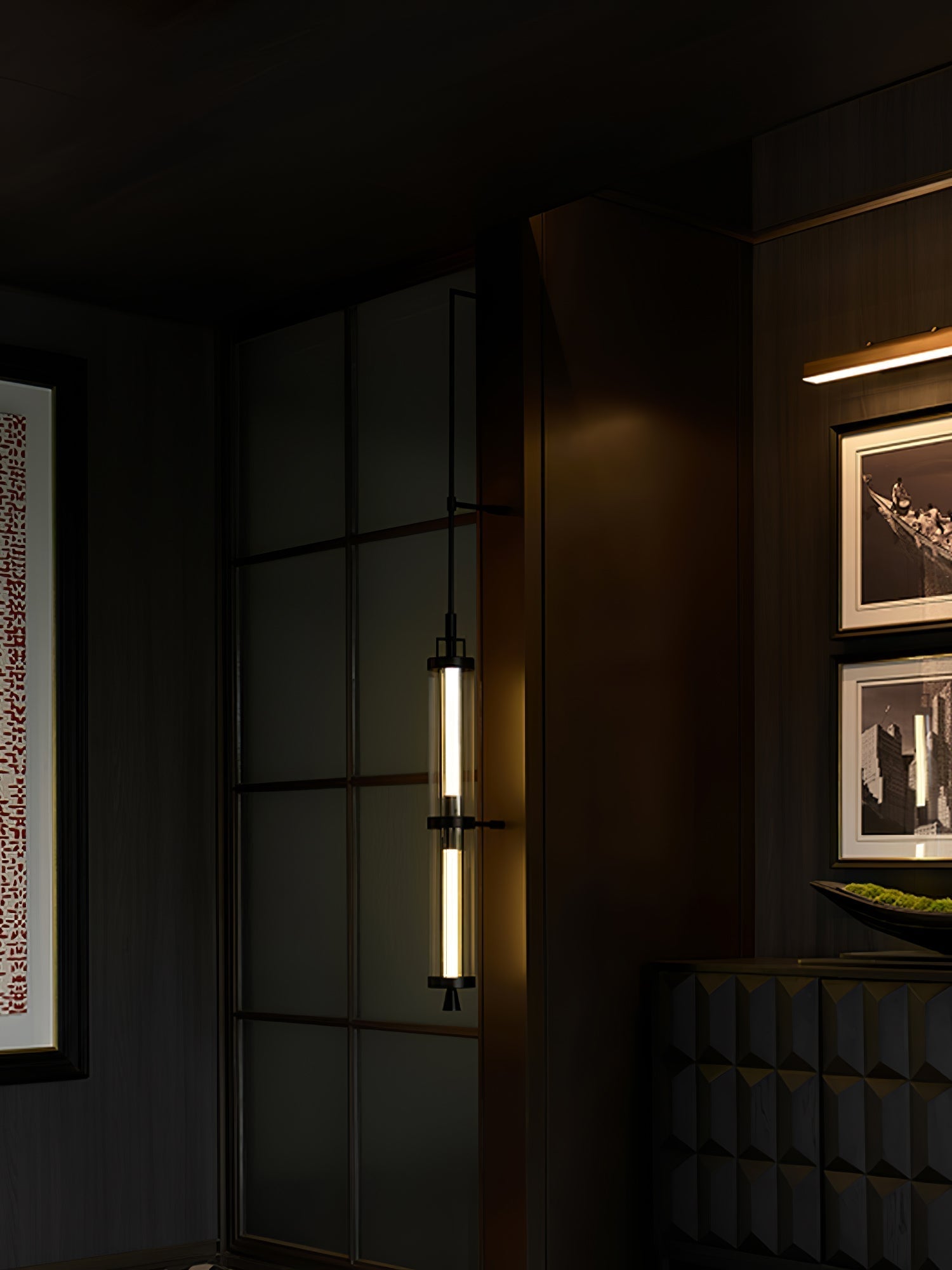 Vertical Modern Minimalist Sconce Wall Lamp - Neutral Decor