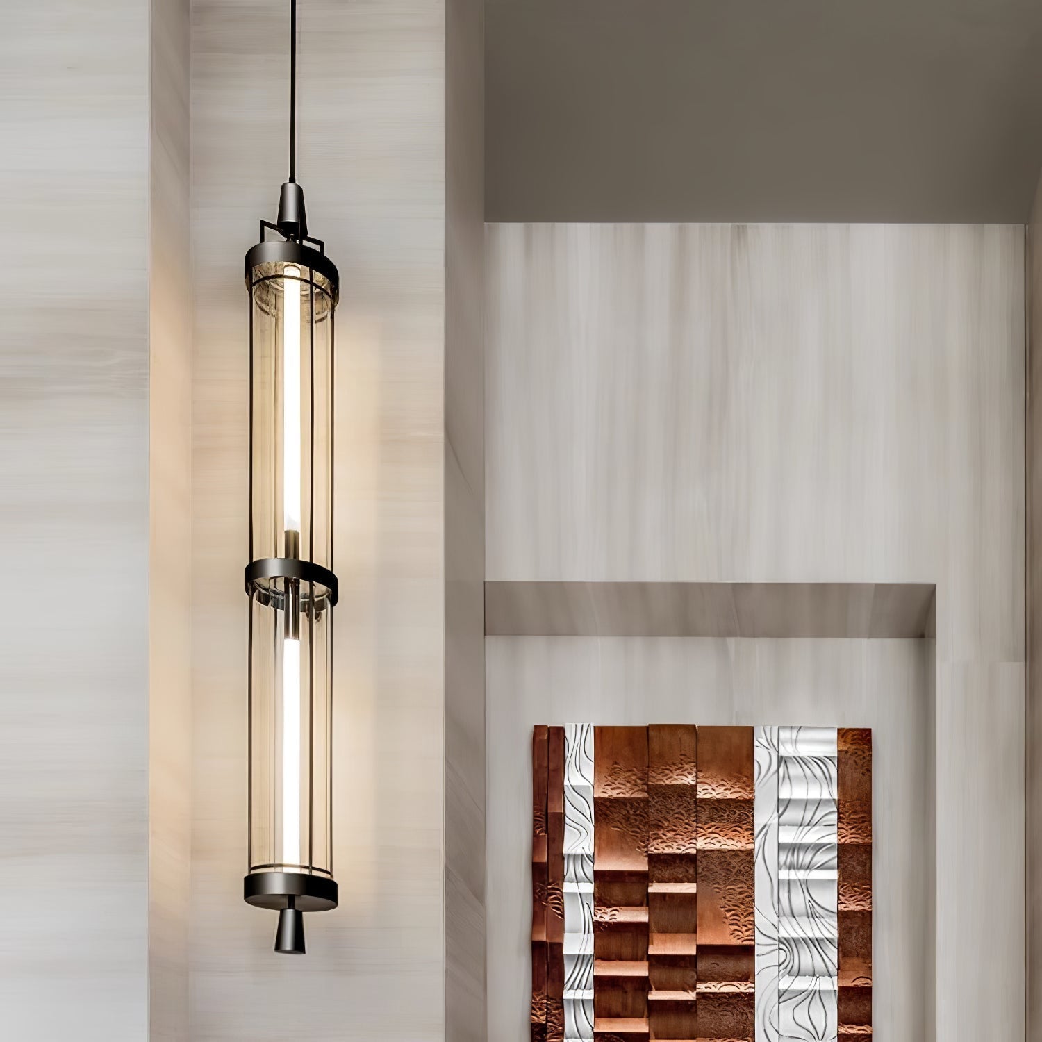 Vertical Modern Minimalist Sconce Wall Lamp - Neutral Decor