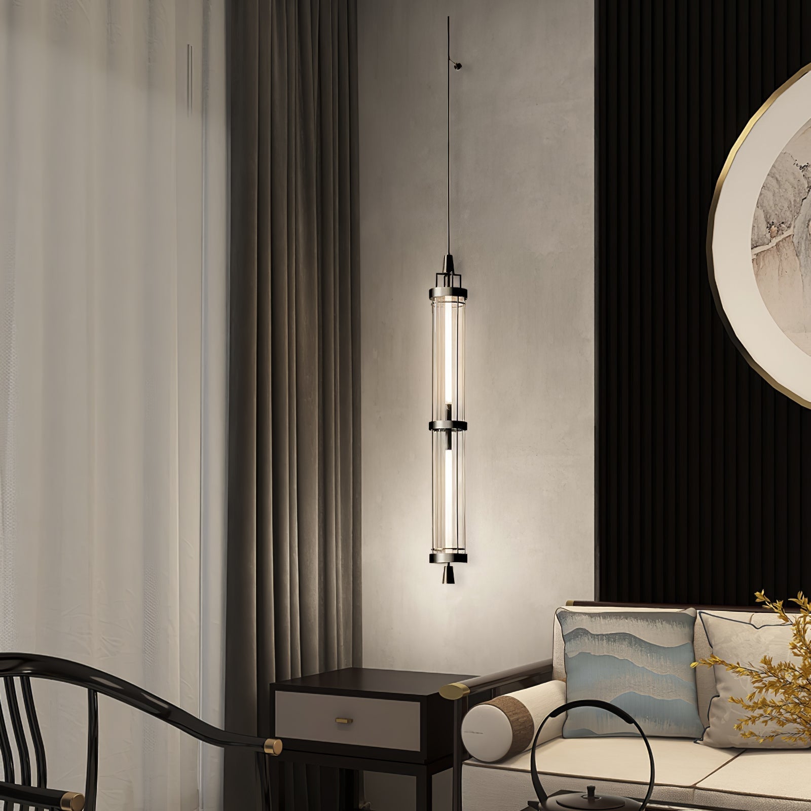 Vertical Modern Minimalist Sconce Wall Lamp - Neutral Decor