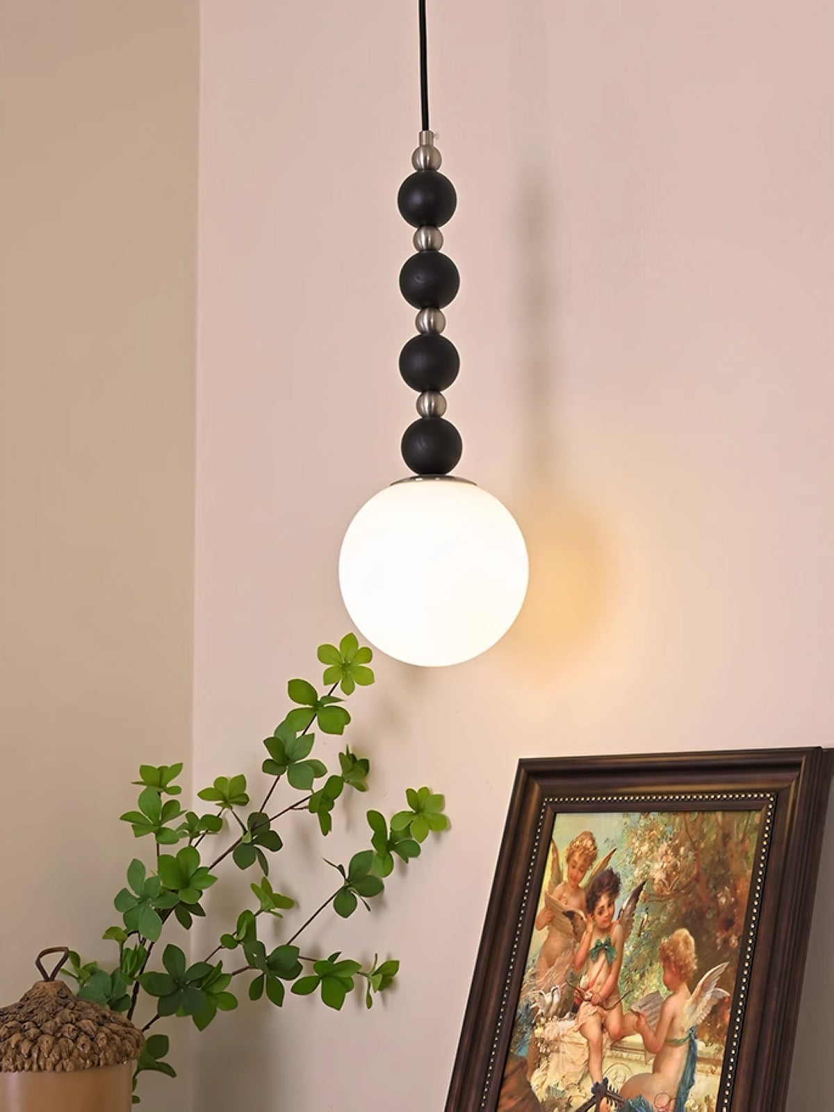 Golie Minimalist Wood Pendant Lamp
