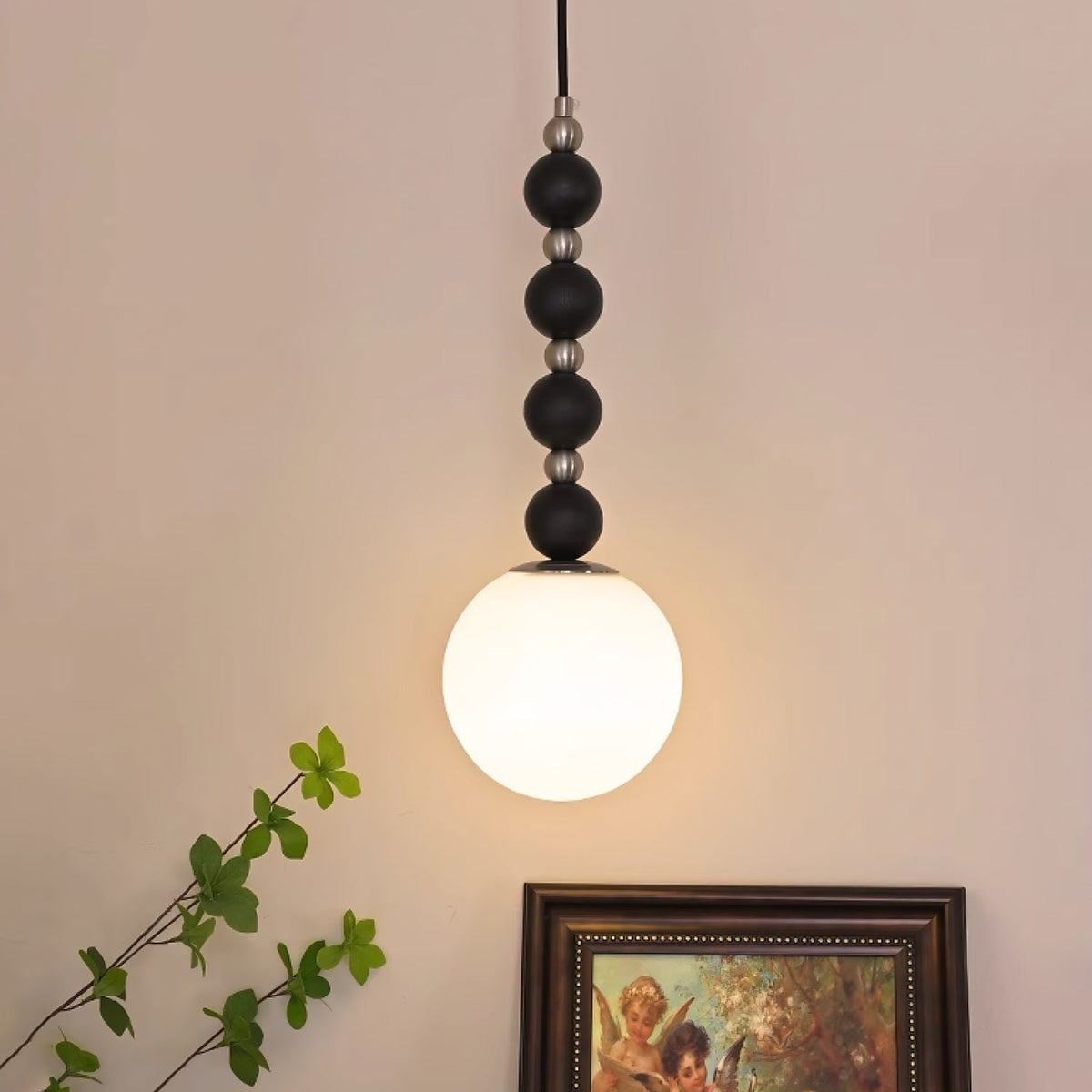 Golie Minimalist Wood Pendant Lamp