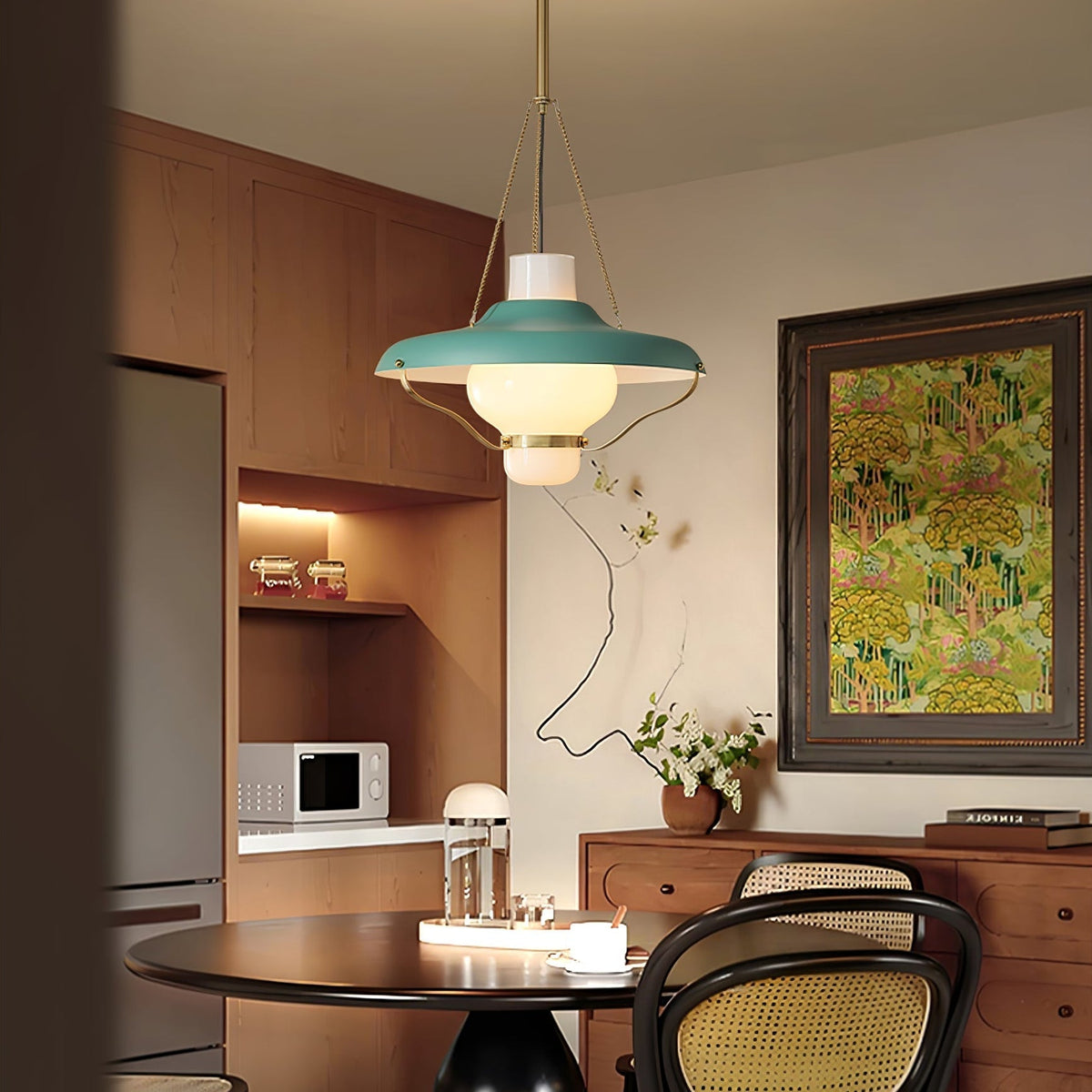 Olaeon Mid-Century Glass Pendant Light