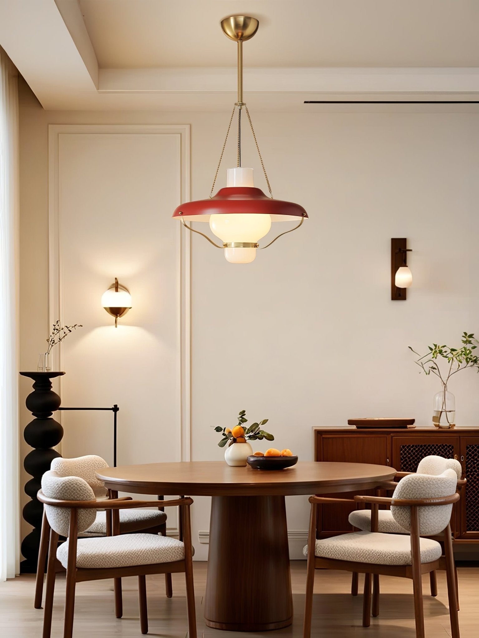 Olaeon Mid-Century Glass Pendant Light