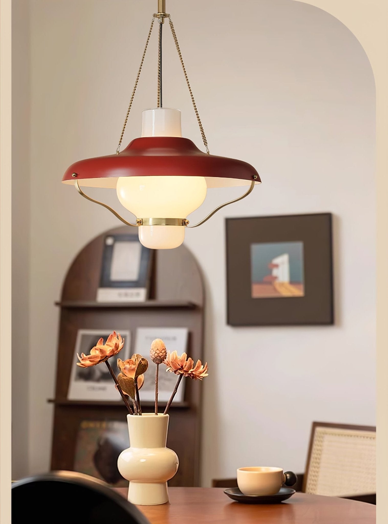 Olaeon Mid-Century Glass Pendant Light
