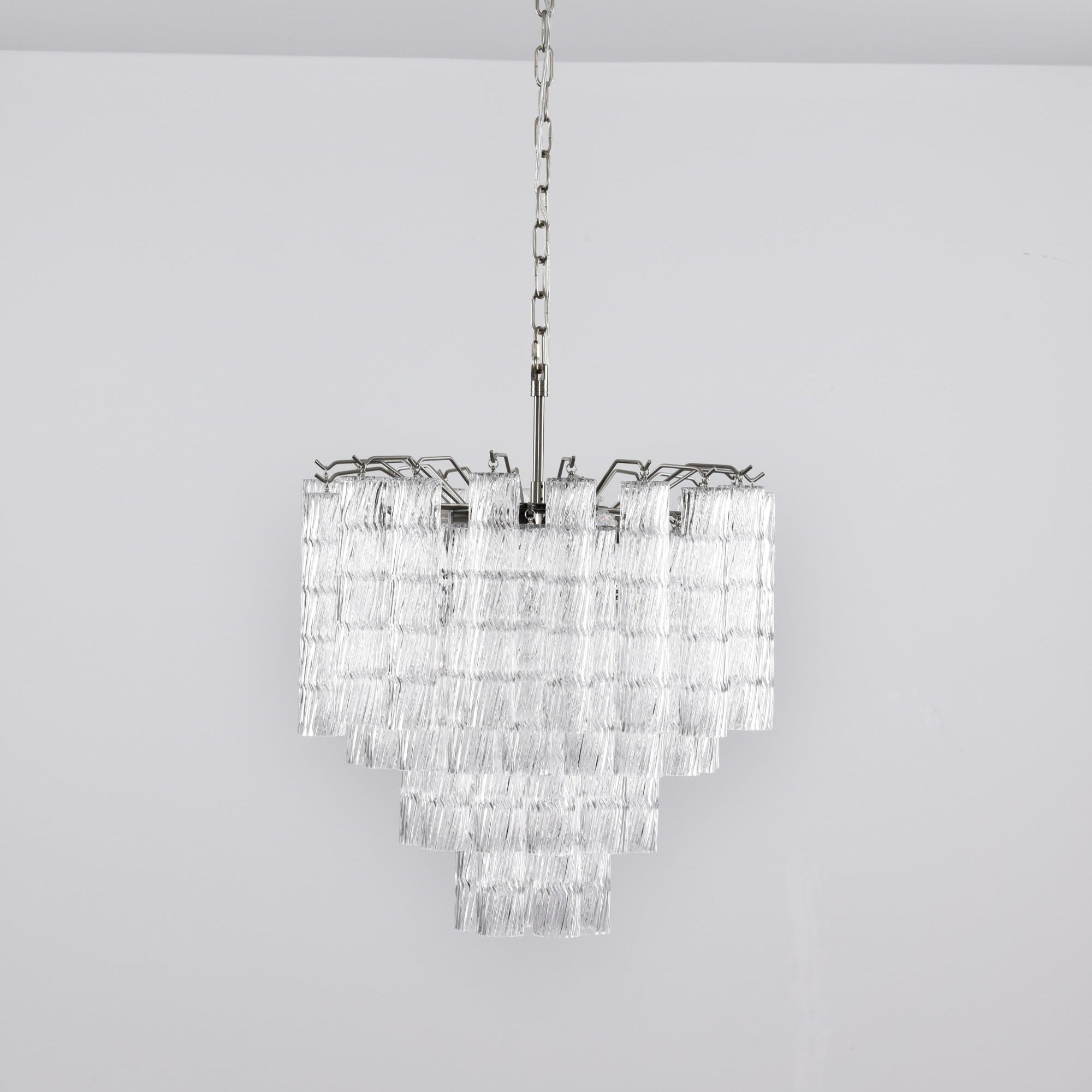 Veliella Chandelier Murano Glass Tiered Cascading Waves