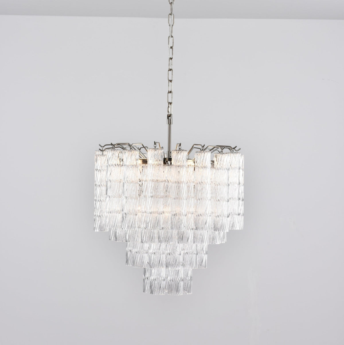 Veliella Chandelier Murano Glass Tiered Cascading Waves