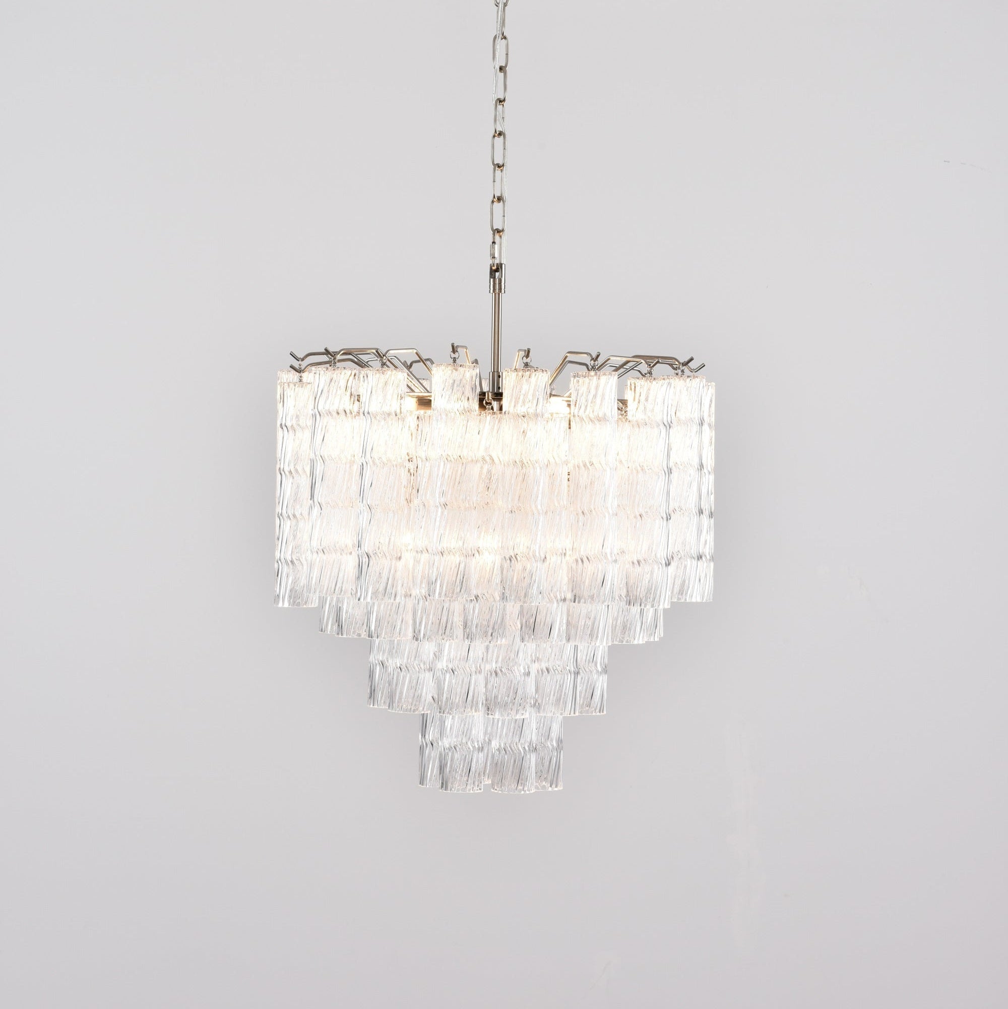 Veliella Chandelier Murano Glass Tiered Cascading Waves