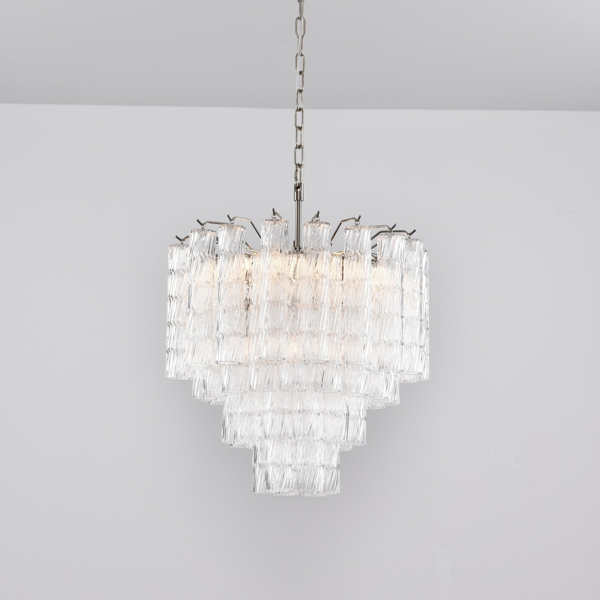 Veliella Chandelier Murano Glass Tiered Cascading Waves