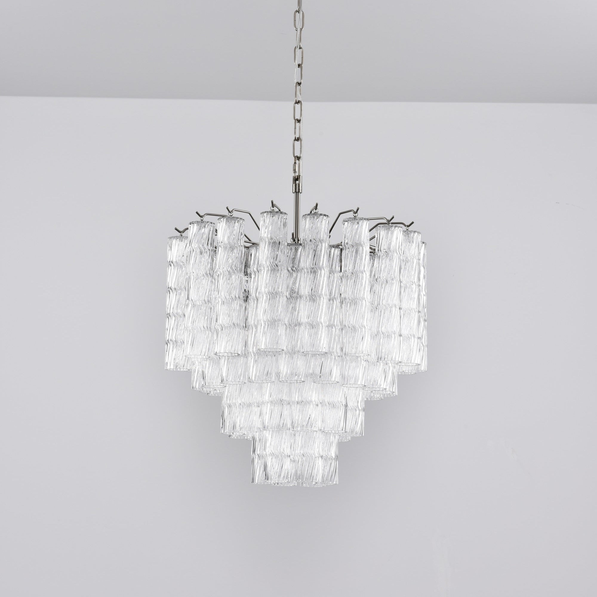 Veliella Chandelier Murano Glass Tiered Cascading Waves