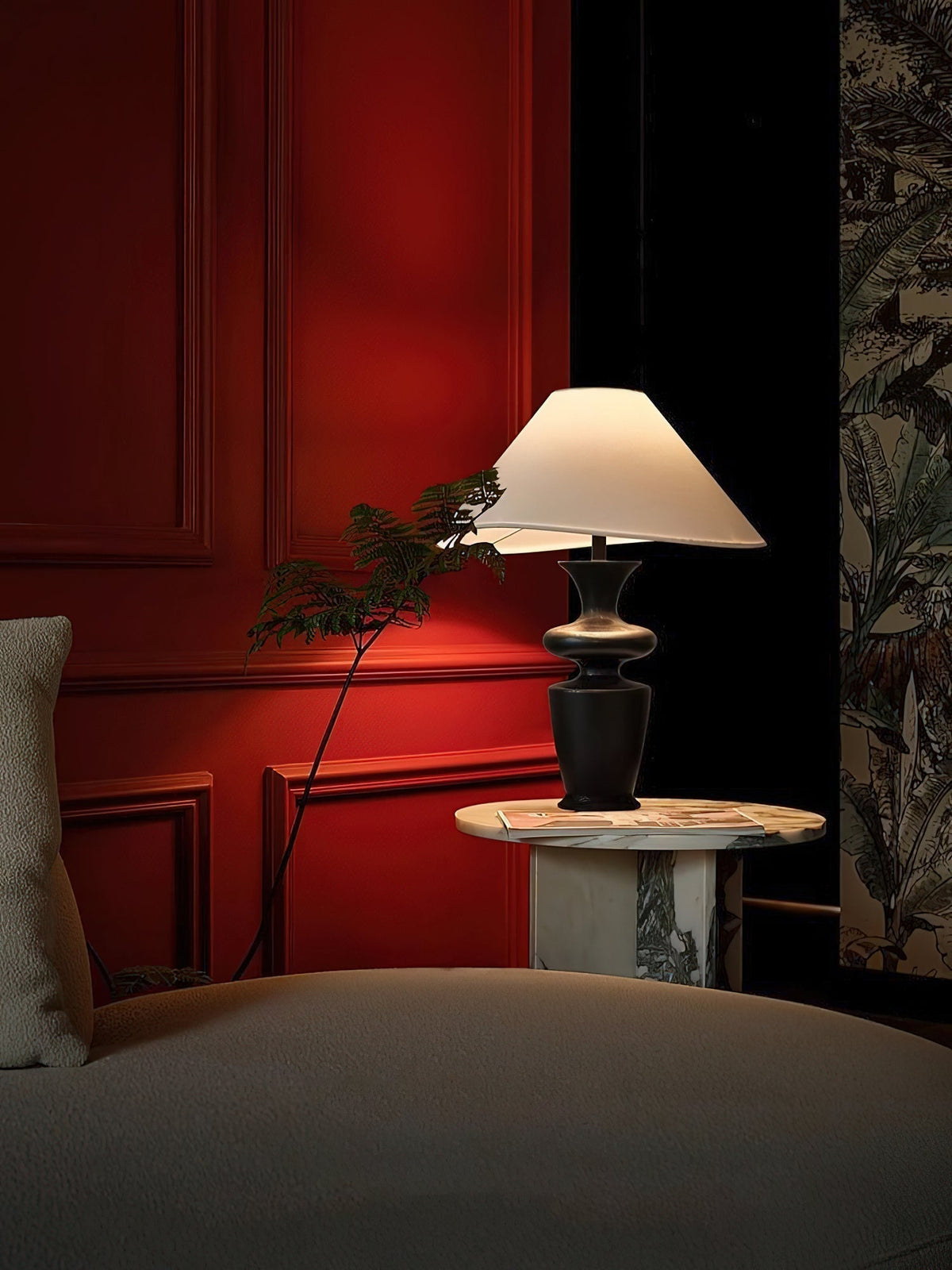 Sylaleria Minimalist Wood Table Lamp