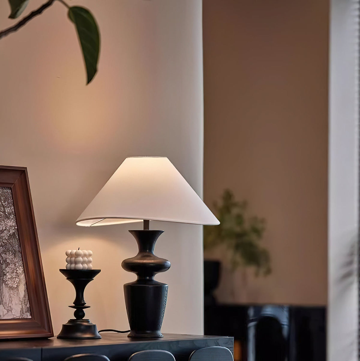 Sylaleria Minimalist Wood Table Lamp