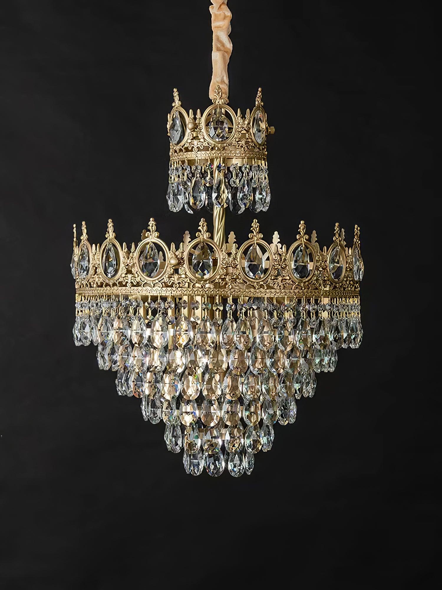 Luxeian Vintage Crystal Chandelier