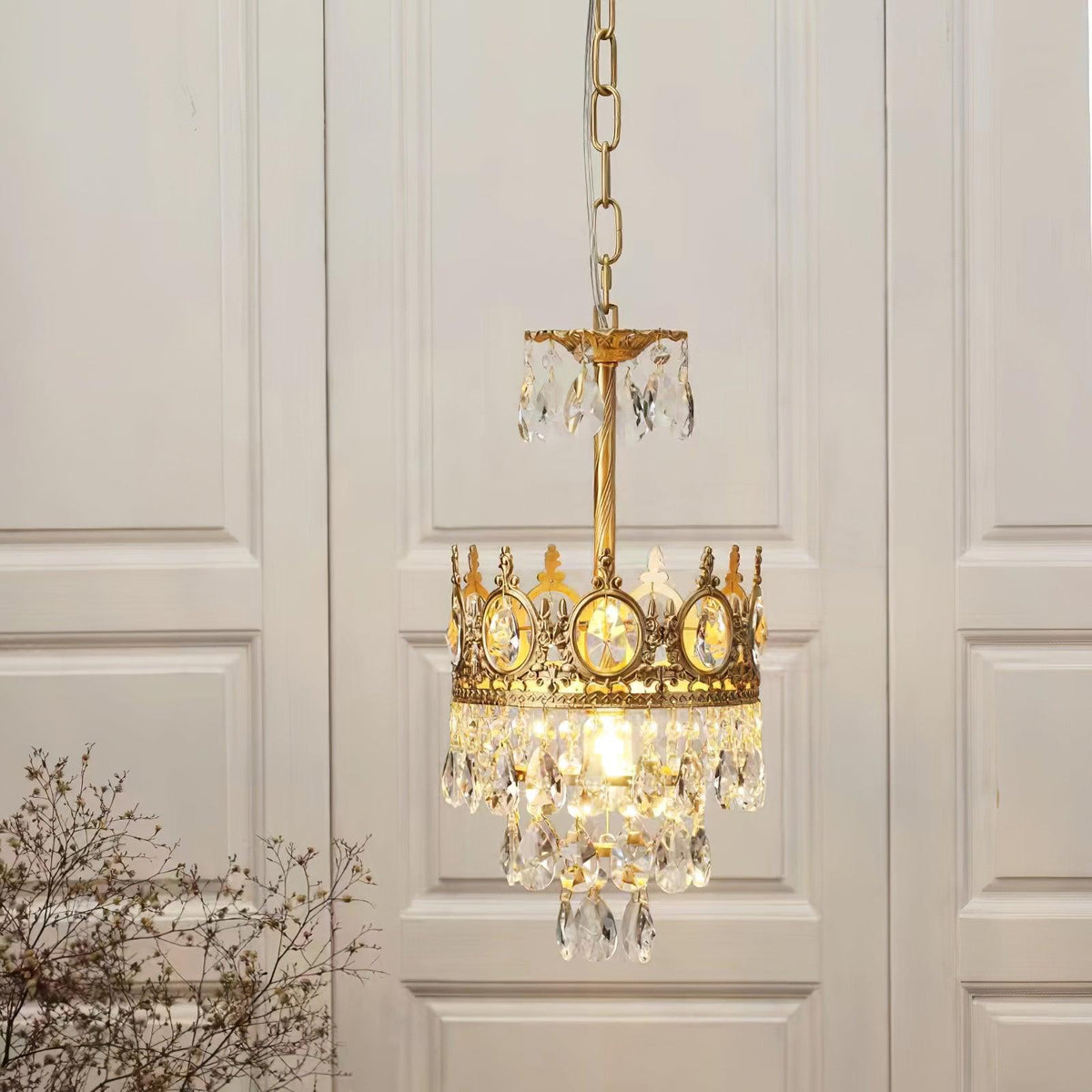 Luxeian Vintage Crystal Chandelier