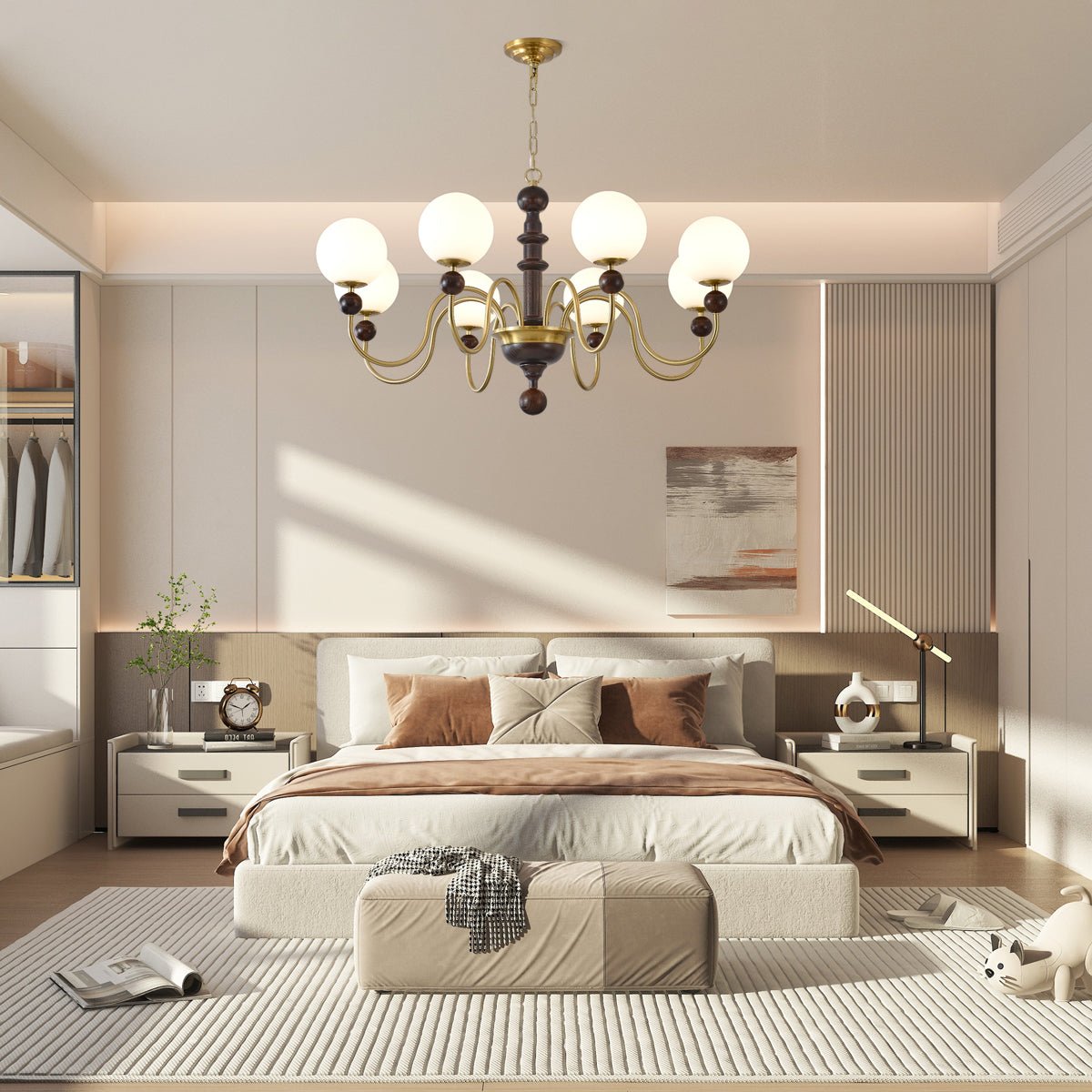 Lumirora Chandelier Vintage Curved Sphere