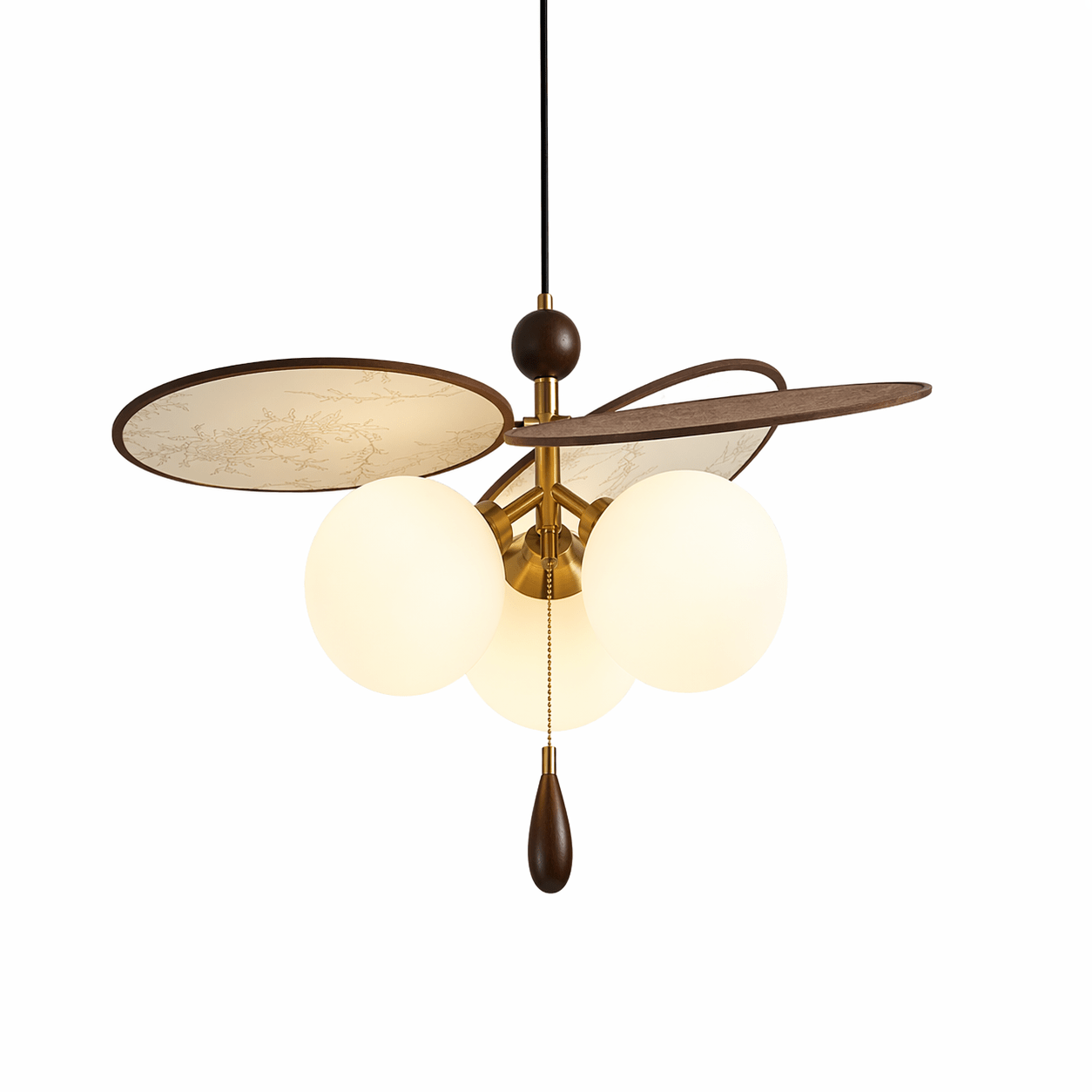 Ariadne Vintage Floral Disc Chandelier