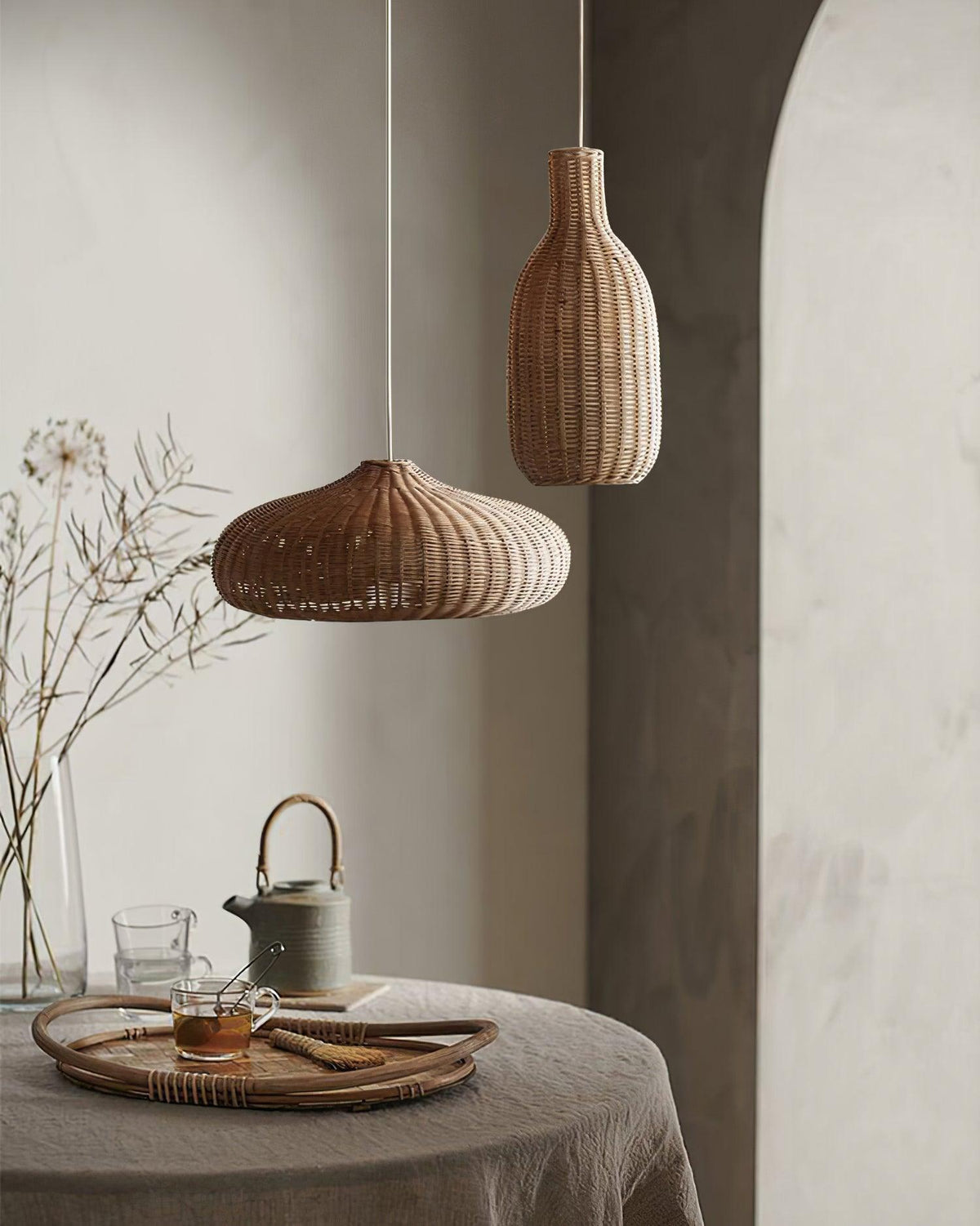 Socan Vintage Rattan Pendant Lamp
