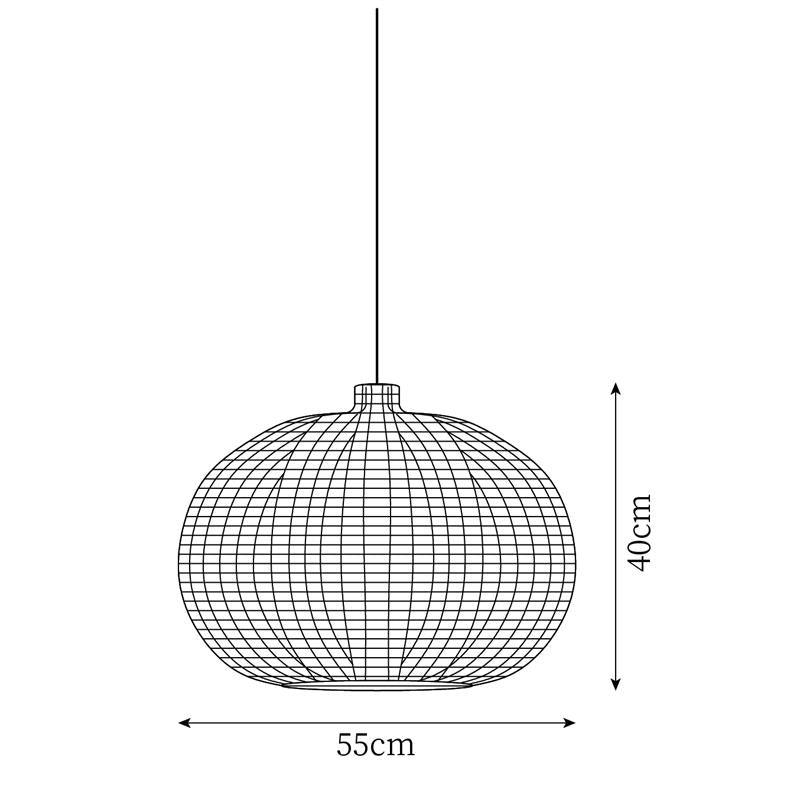 Savana Rattan Pendant Light - Neutral Decor