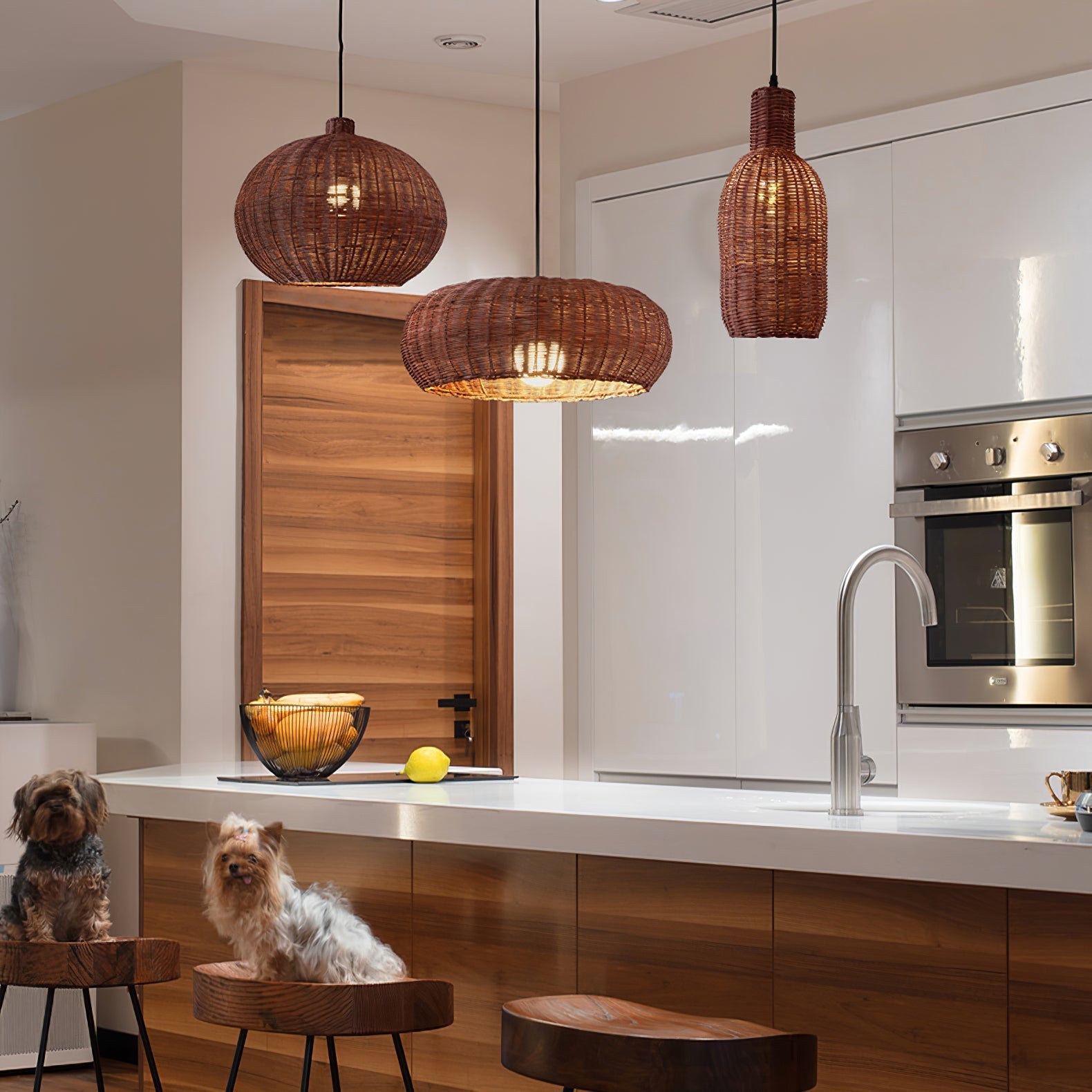 Savana Rattan Pendant Light - Neutral Decor