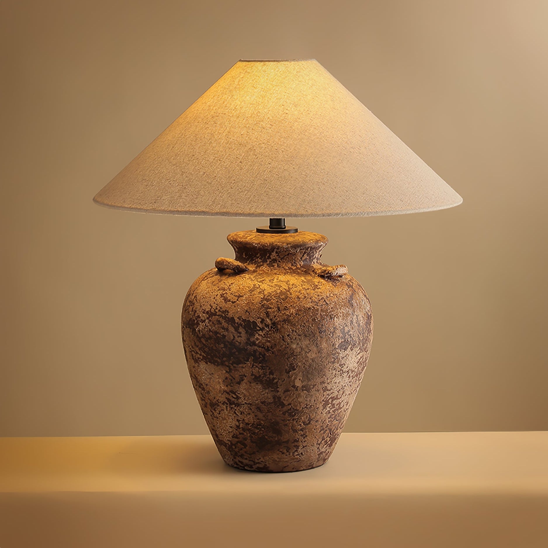 Mirisaya Vintage Fabric Table Lamp