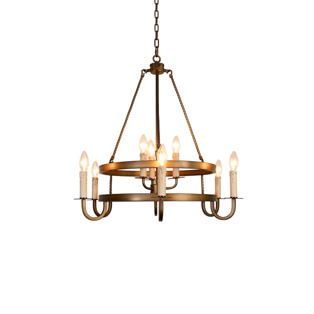 Vintara Brass Candle Chandelier