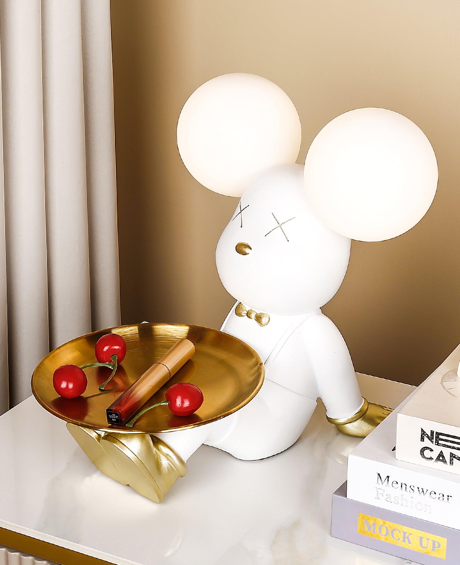 Kubo Resin Artistic Desk Lamp - Neutral Decor