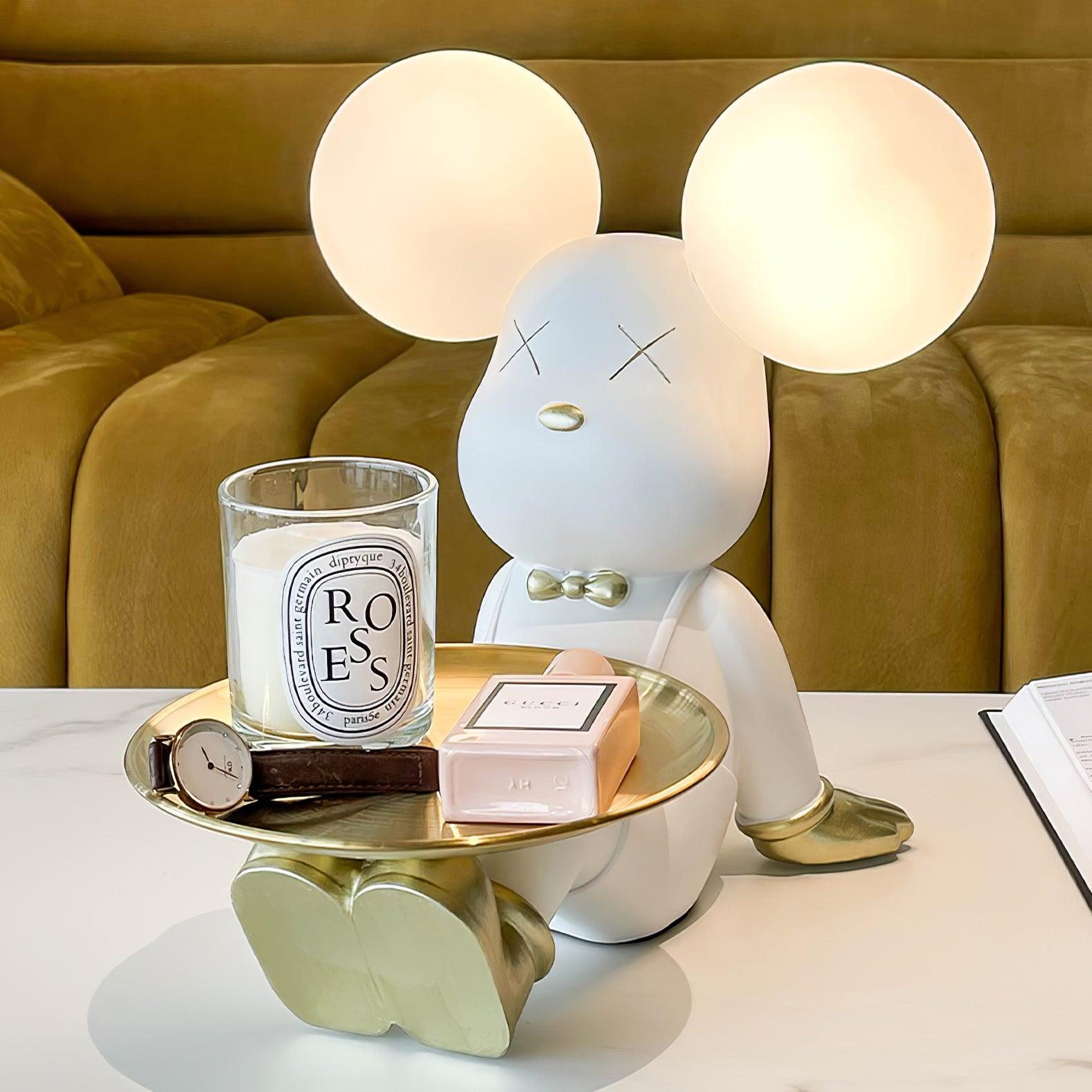 Kubo Resin Artistic Desk Lamp - Neutral Decor
