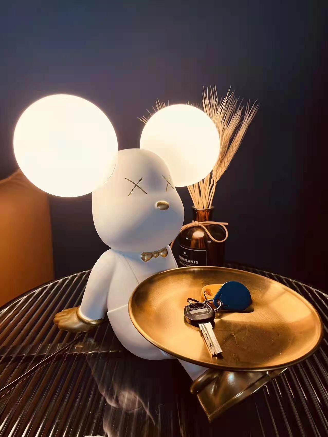 Kubo Resin Artistic Desk Lamp - Neutral Decor