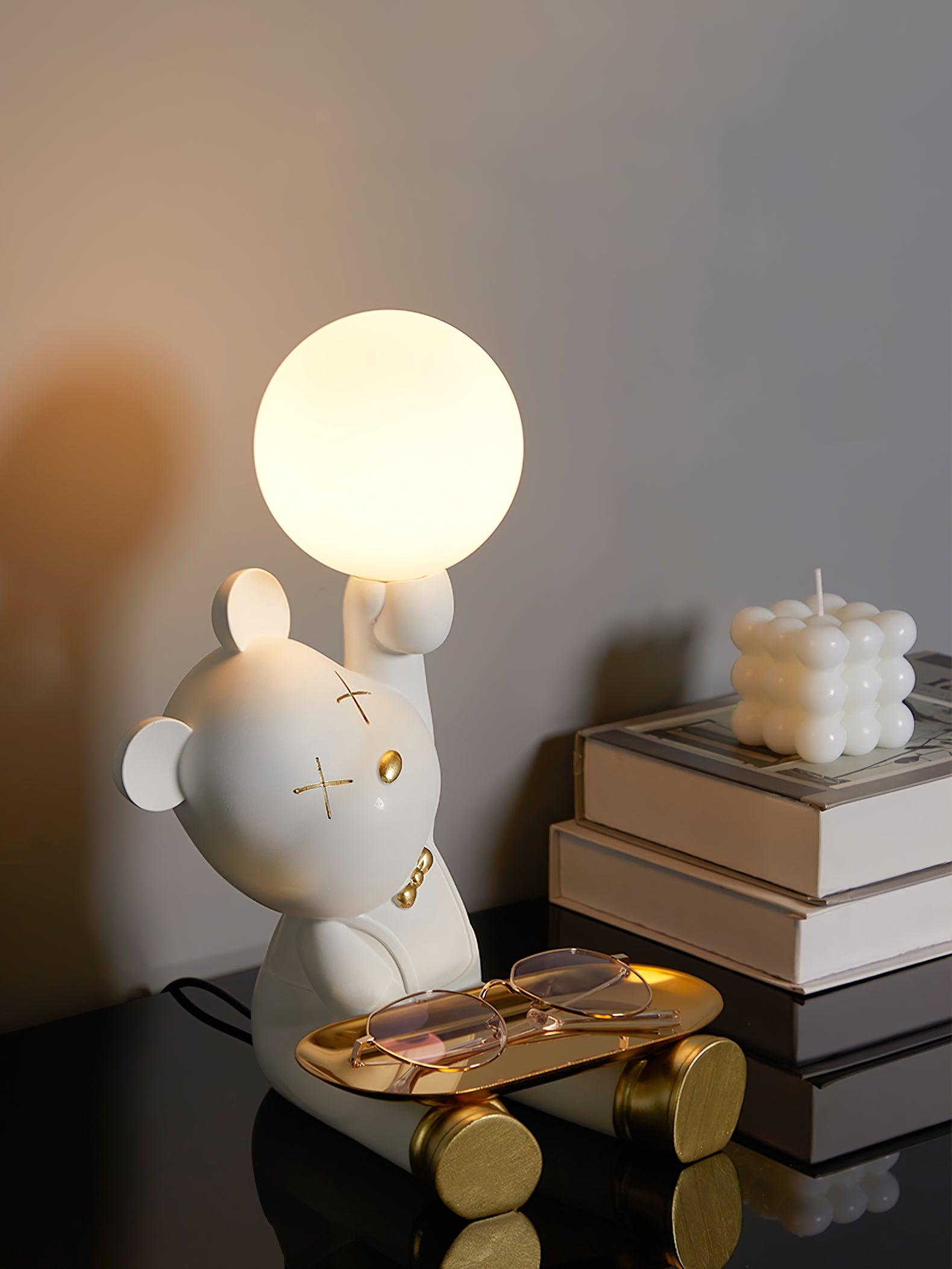 Kubo Resin Artistic Desk Lamp - Neutral Decor