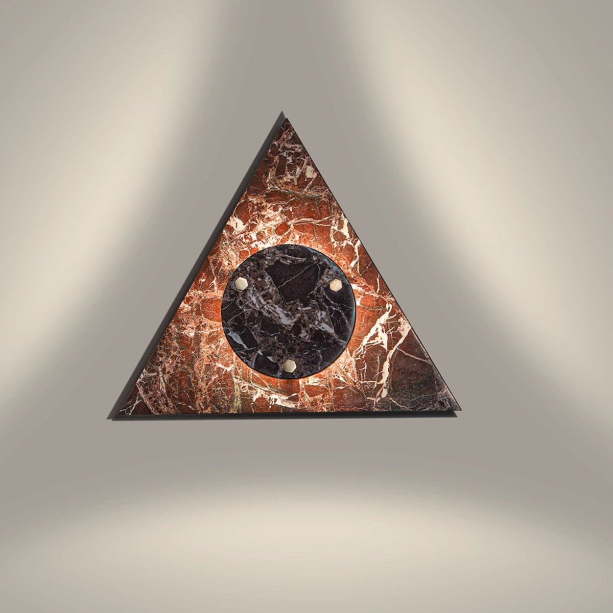 Pyramid Rustic Marble Wall Light