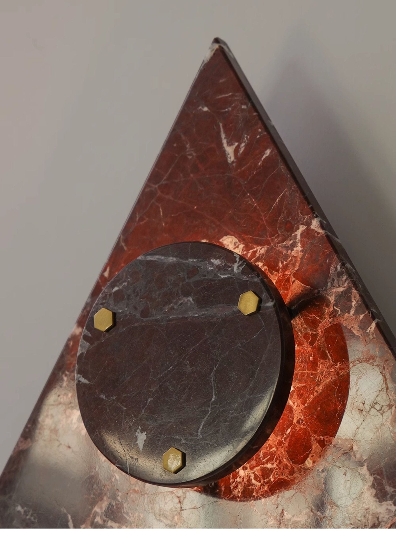 Pyramid Rustic Marble Wall Light