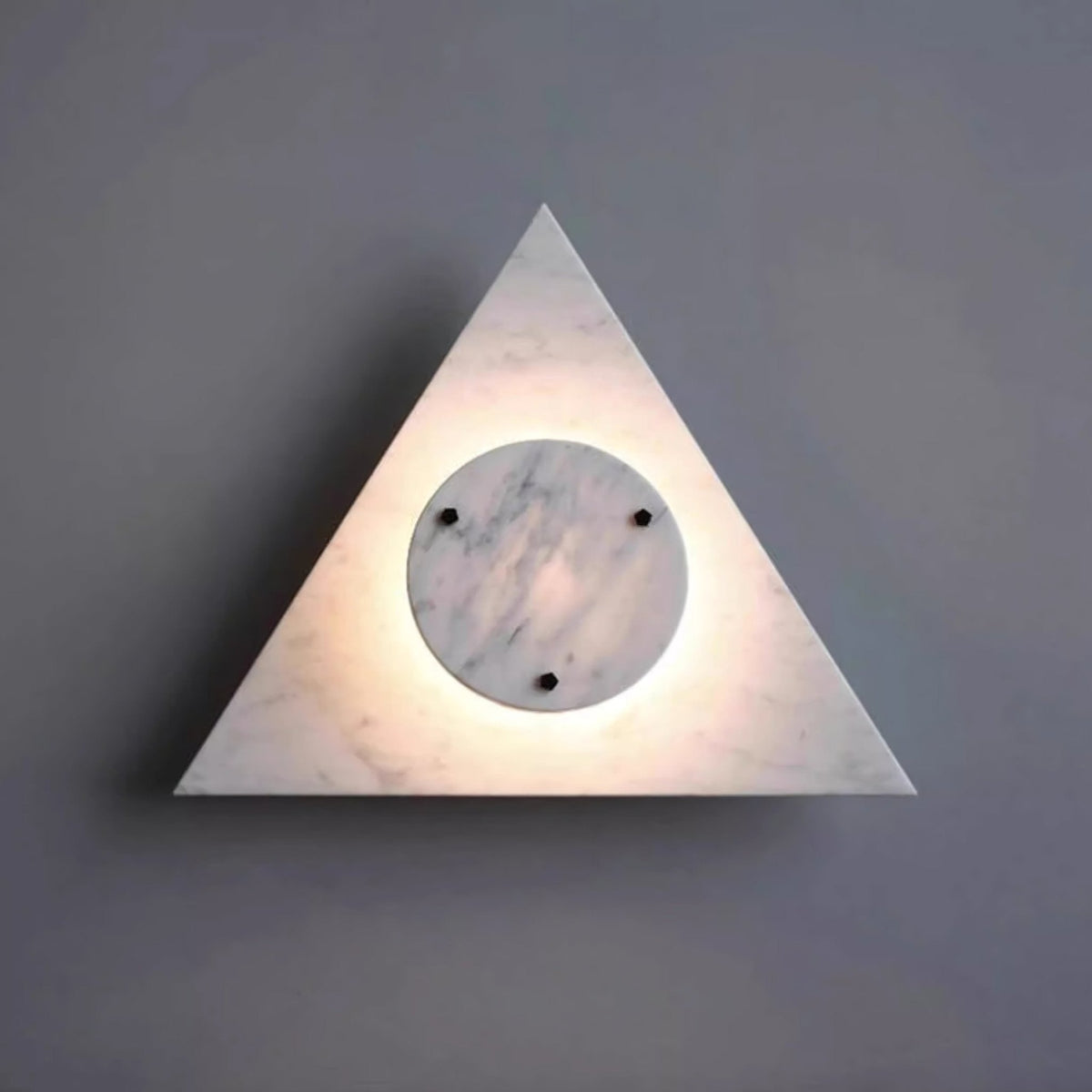 Pyramid Rustic Marble Wall Light