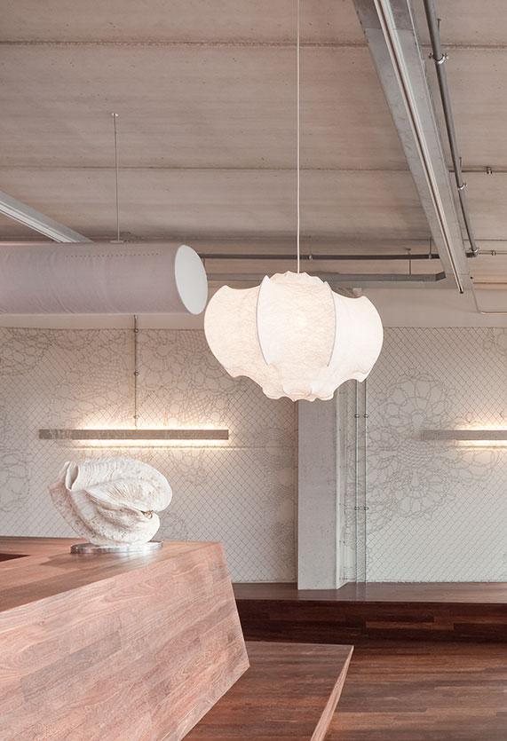 Lotus Minimalist Silk Pendant Lamp