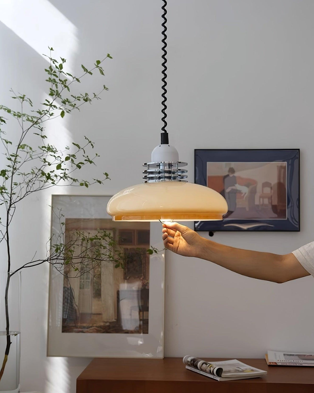 Ulaearae Nordic Art Classic Glass Pendant Lamp