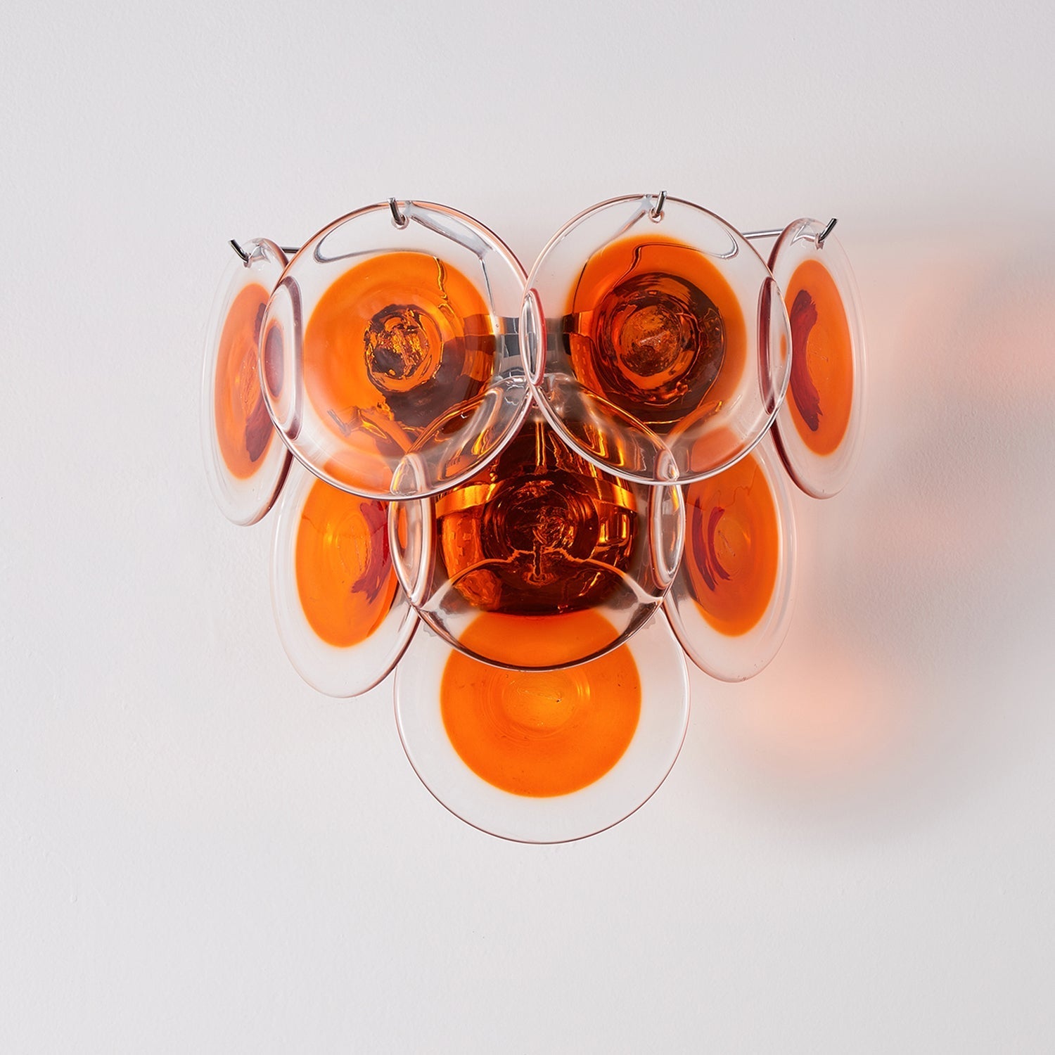 Vivelle Wall Light Ethereal Glass Petal - Neutral Decor