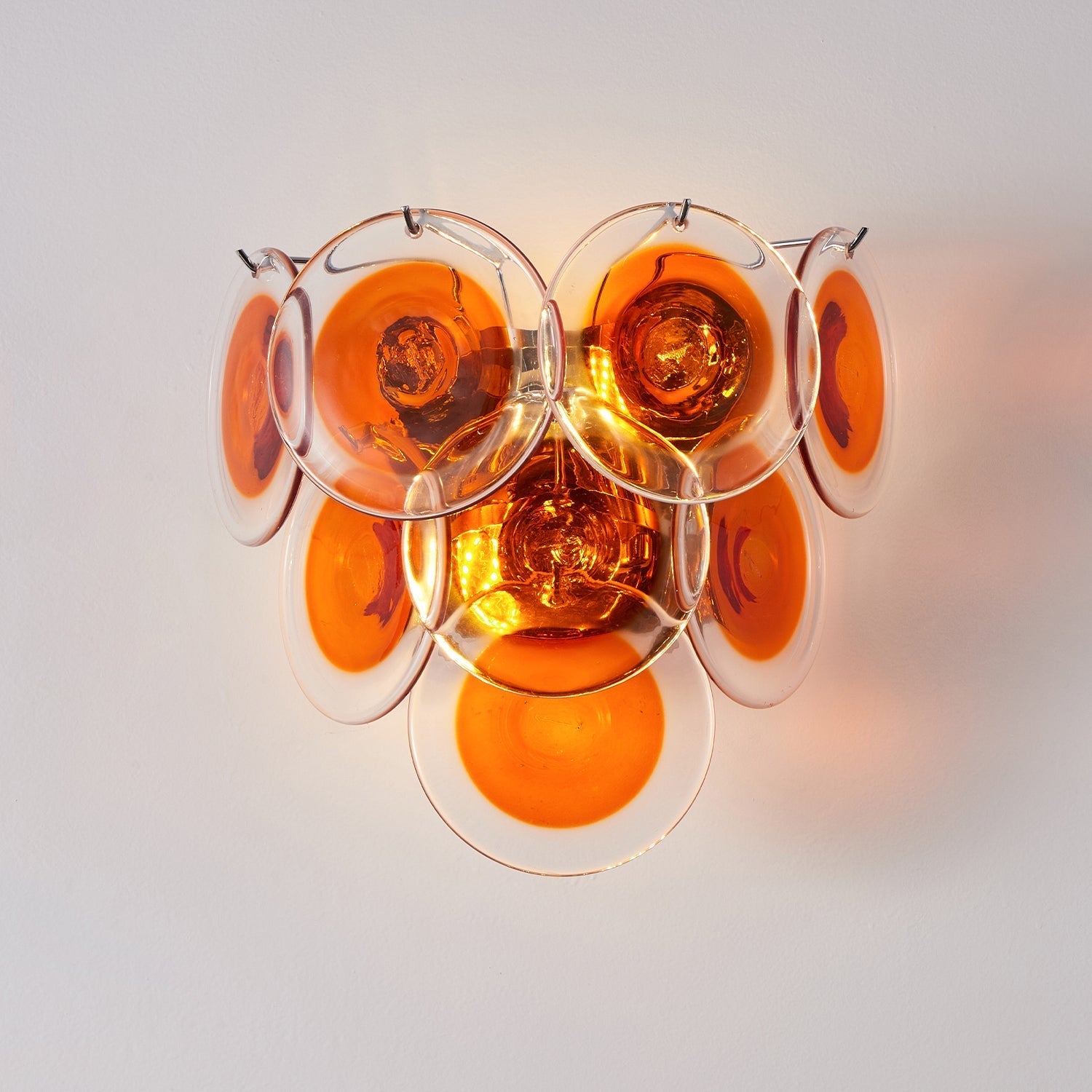 Vivelle Wall Light Ethereal Glass Petal - Neutral Decor