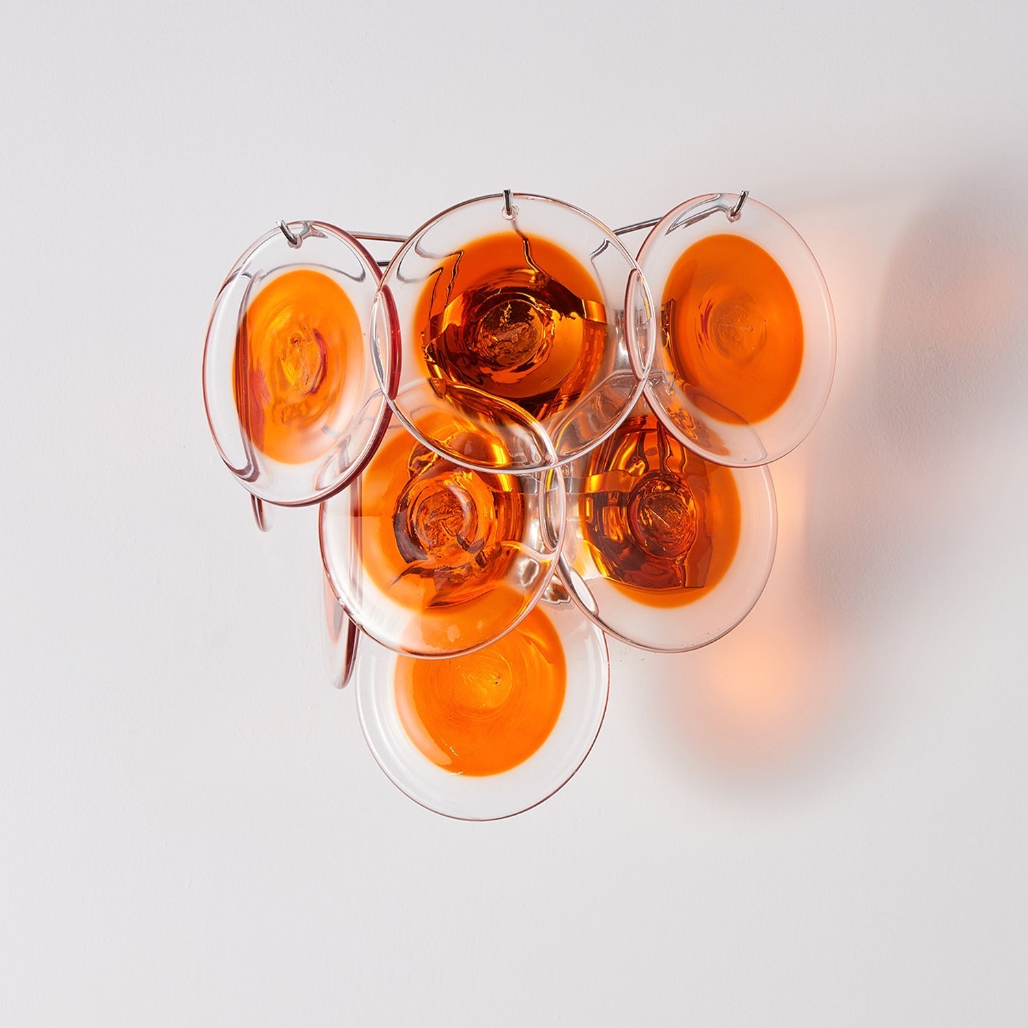 Vivelle Wall Light Ethereal Glass Petal - Neutral Decor