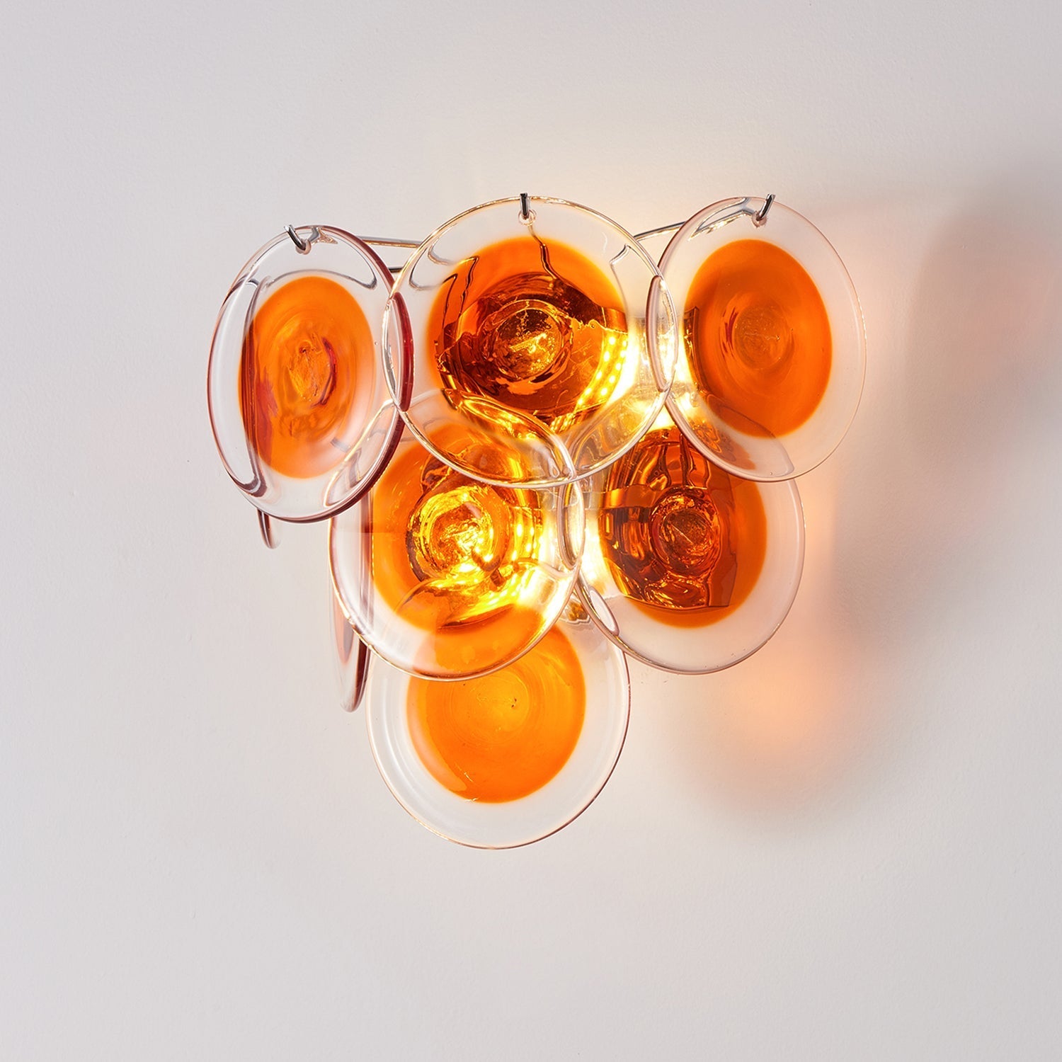 Vivelle Wall Light Ethereal Glass Petal - Neutral Decor