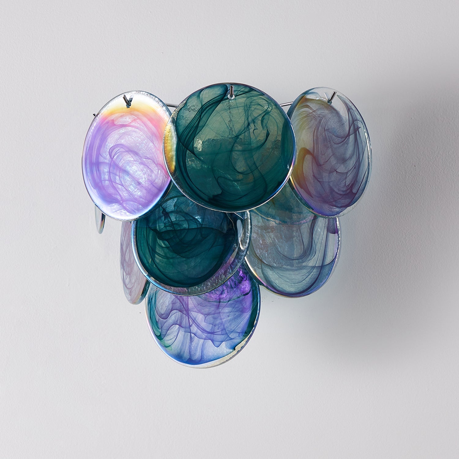 Vivelle Wall Light Ethereal Glass Petal - Neutral Decor