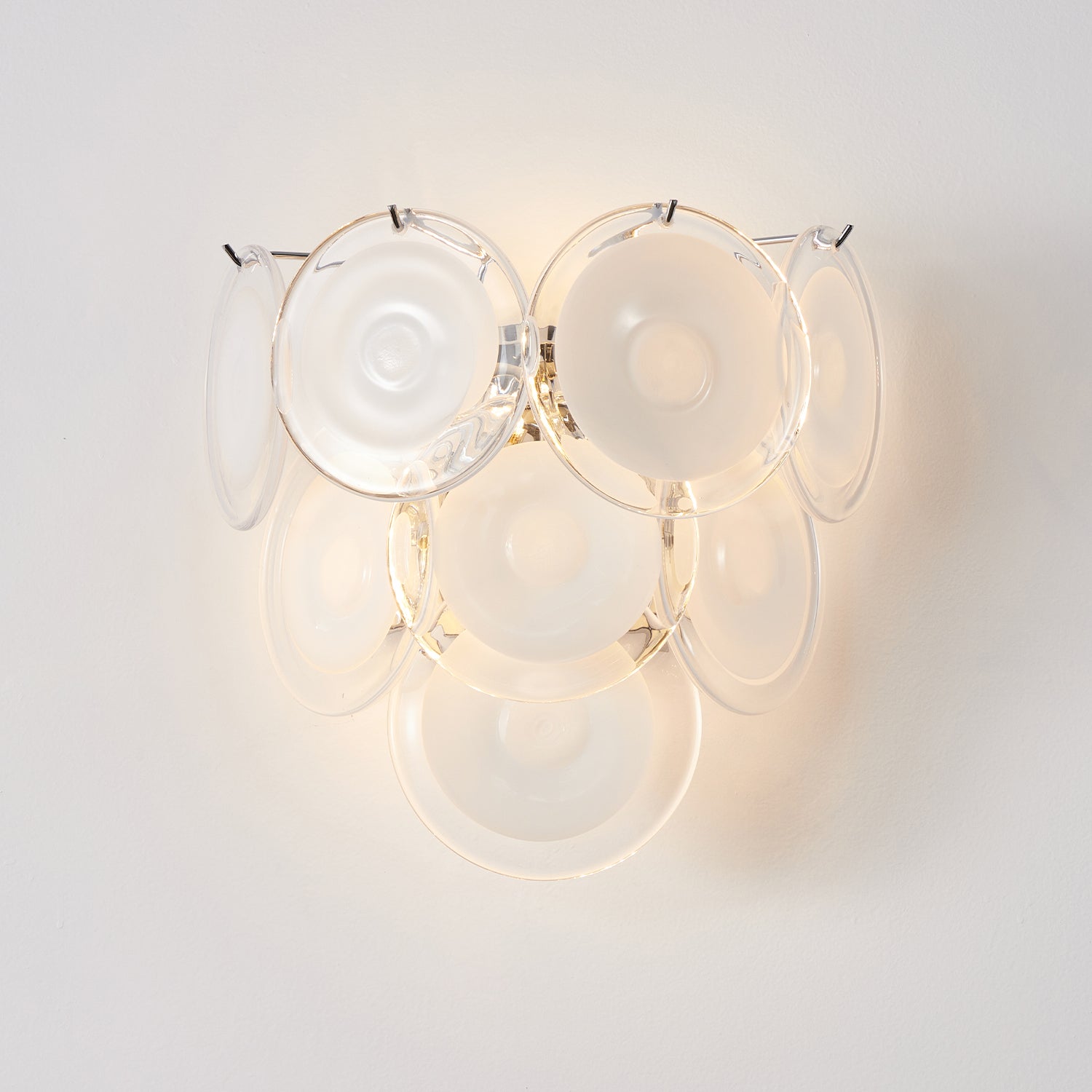 Vivelle Wall Light Ethereal Glass Petal - Neutral Decor