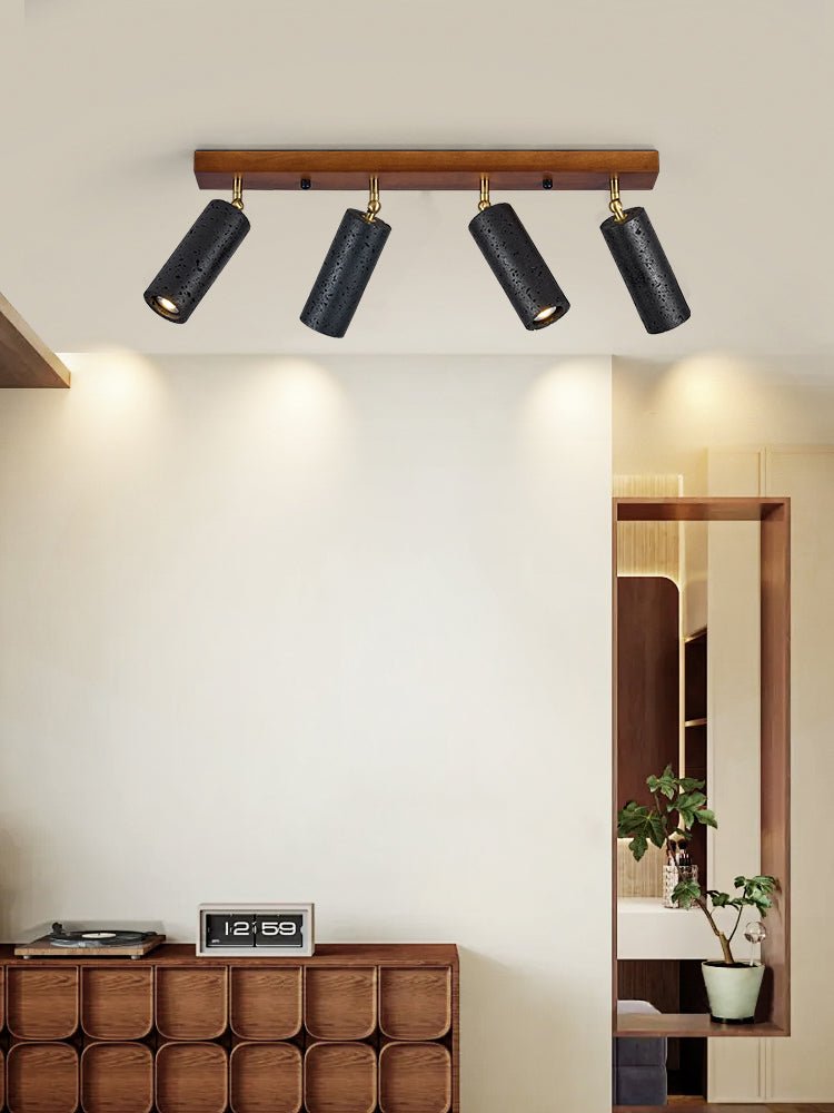 Eurliryra Black Travertine Trio Ceiling Spot