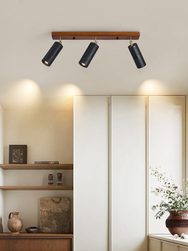 Eurliryra Black Travertine Trio Ceiling Spot