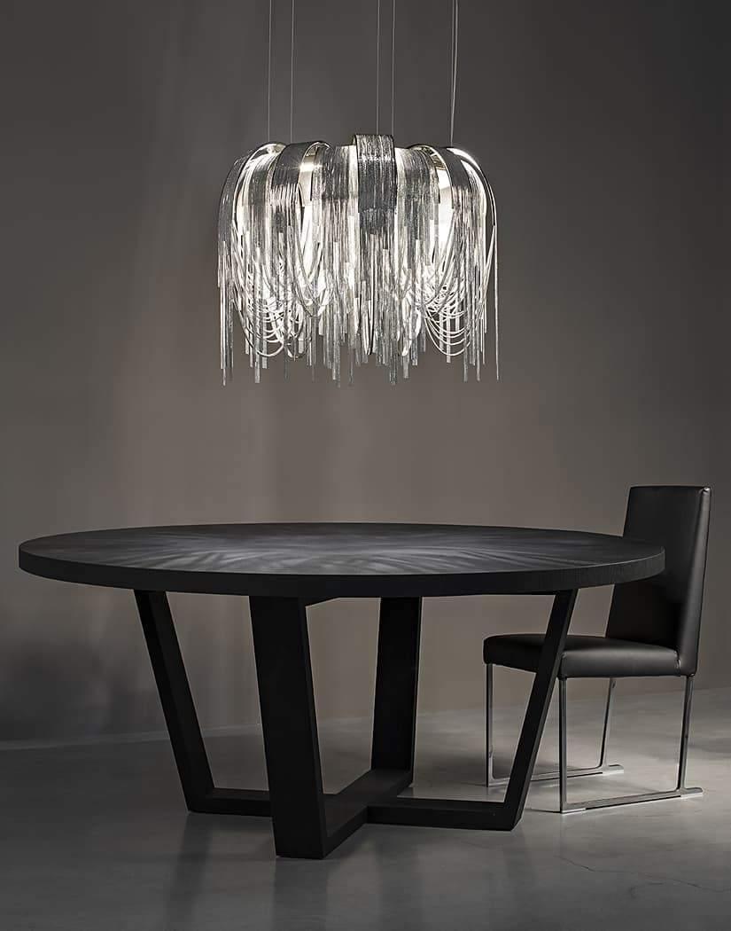 Tarien Chandelier Layered Chain Nickel Luxury