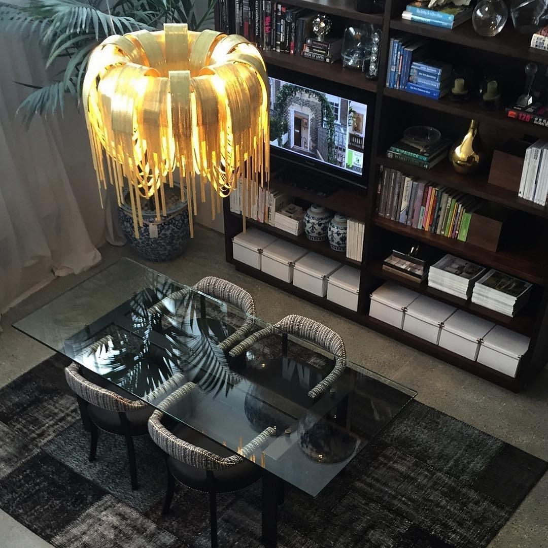 Tarien Chandelier Layered Chain Nickel Luxury