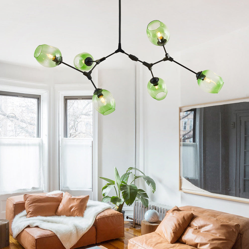 Valentina Nordic Modern Glass Pendant Light Bubble - Neutral Decor
