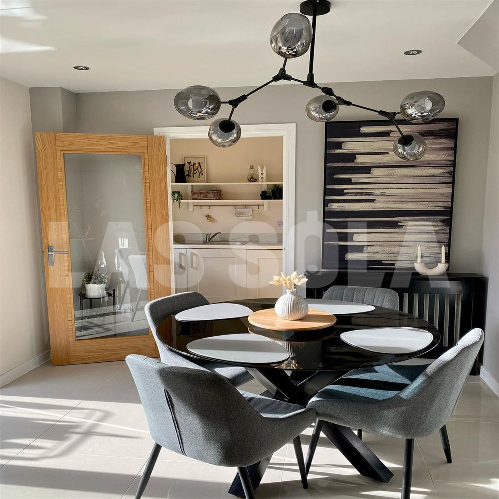 Valentina Nordic Modern Glass Pendant Light Bubble - Neutral Decor